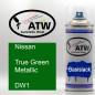 Preview: Nissan, True Green Metallic, DW1: 400ml Sprühdose, von ATW Autoteile West.